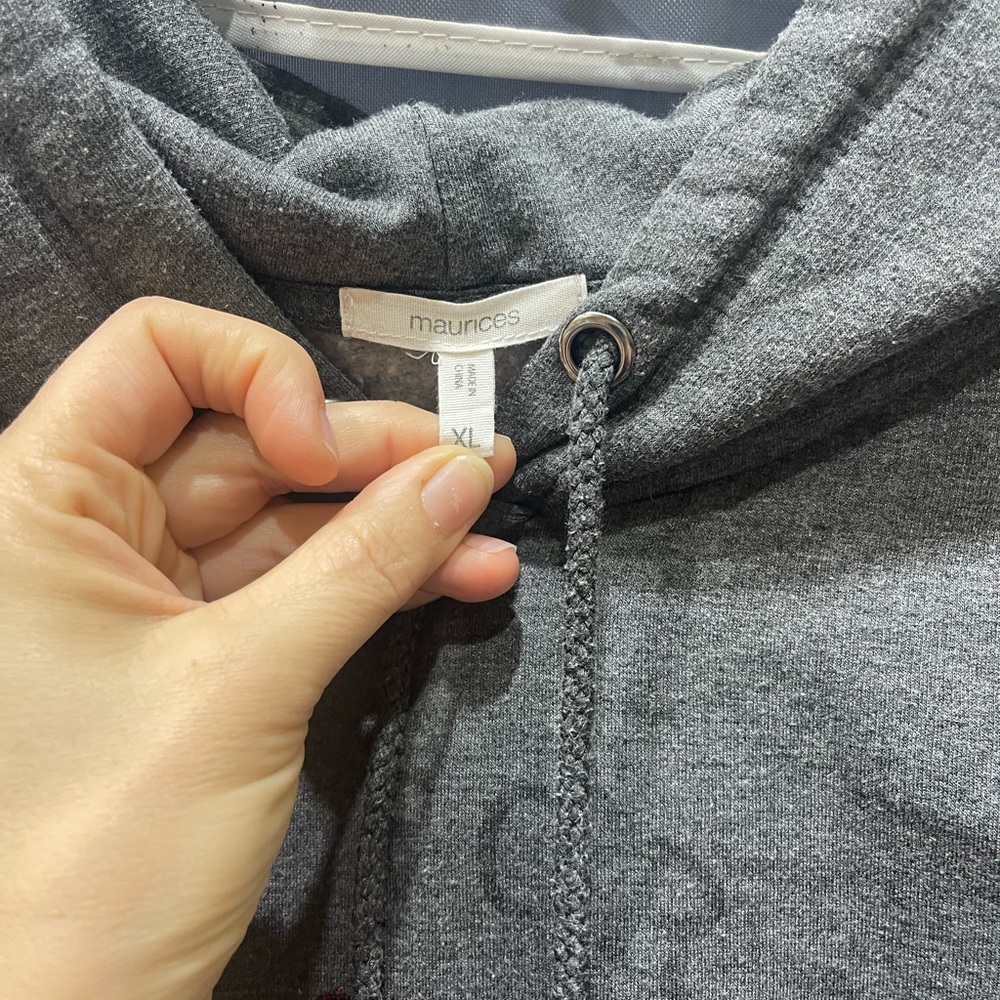 Maurices Charcoal Hoodie Jacket